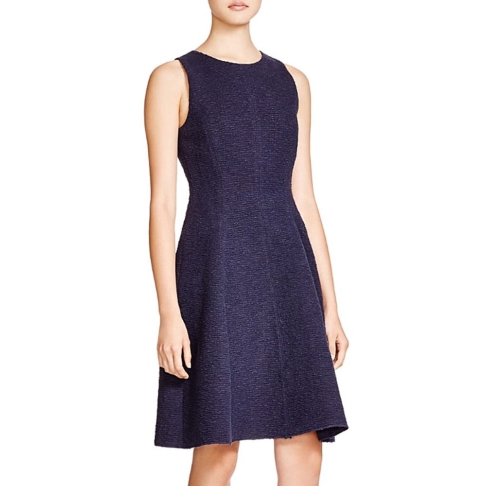 Theory Women's Textured Tweed Fit & Flare Cocktail Dress NWT